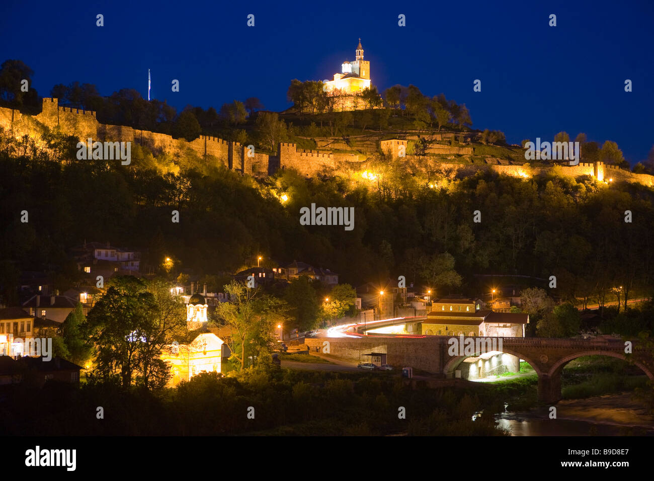 La forteresse de tsarevets Veliko Tarnovo Bulgarie Banque D'Images