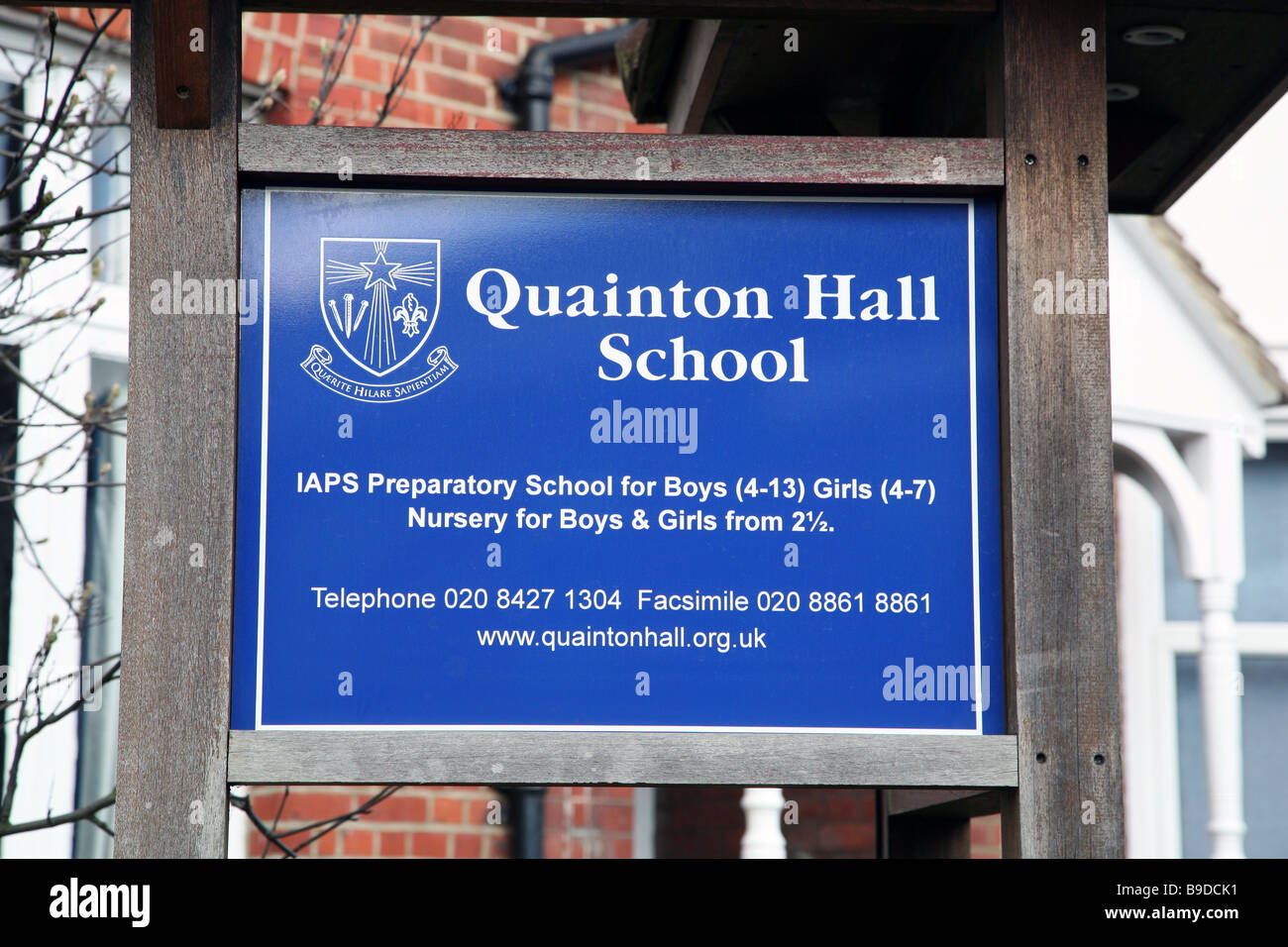 L'école préparatoire pour les garçons à Harrow, Middlesex Banque D'Images