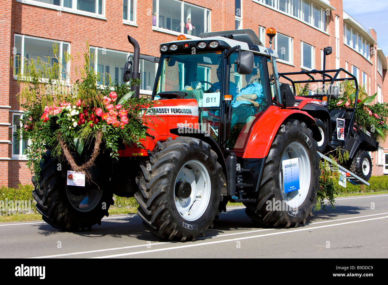 Tracteur Corso fleuri Noordwijk Pays-Bas Banque D'Images