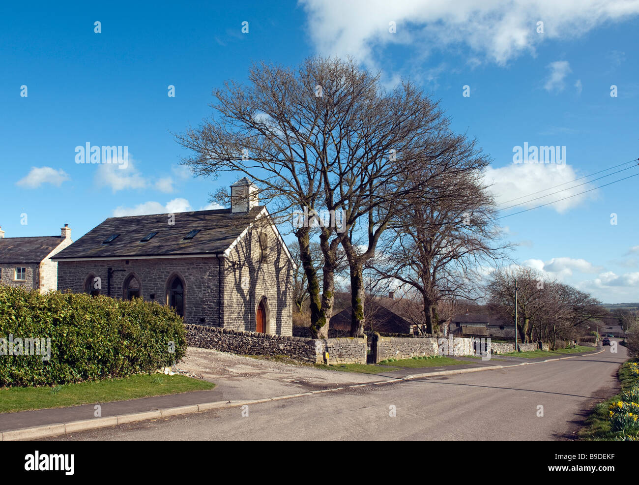 Ancienne église Unitarienne sur la route principale dans la région de Flagg, 'Peak District, Derbyshire, Angleterre, 'Grande-bretagne', 'Royaume-Uni' Banque D'Images