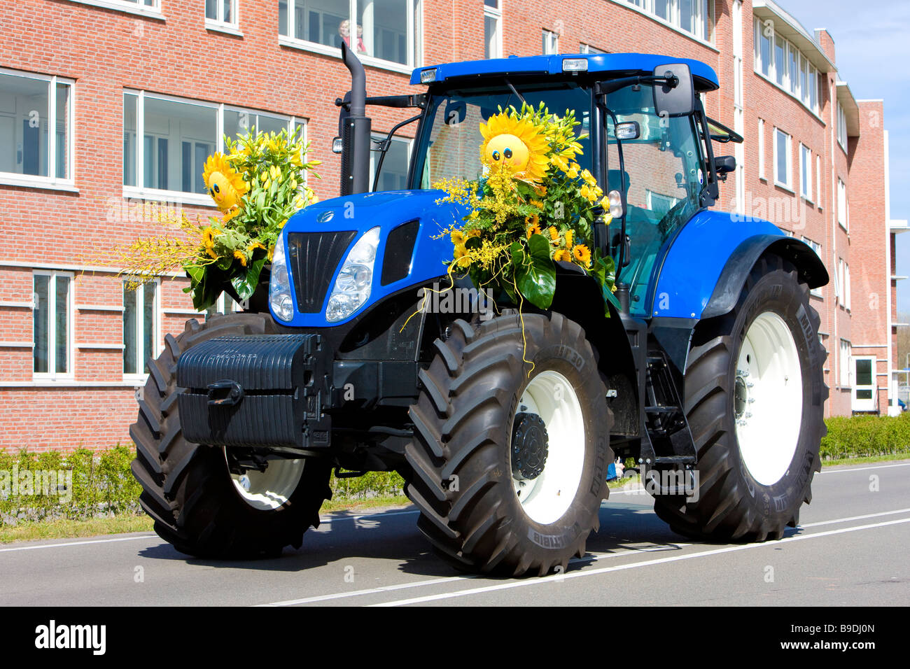 Tracteur Corso fleuri Noordwijk Pays-Bas Banque D'Images