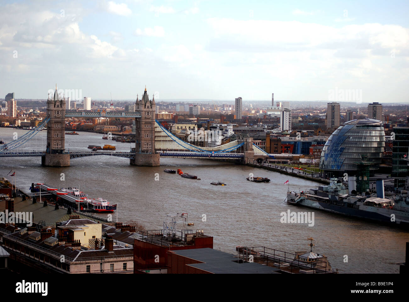 Vue aérienne du sud-est de Londres Banque D'Images