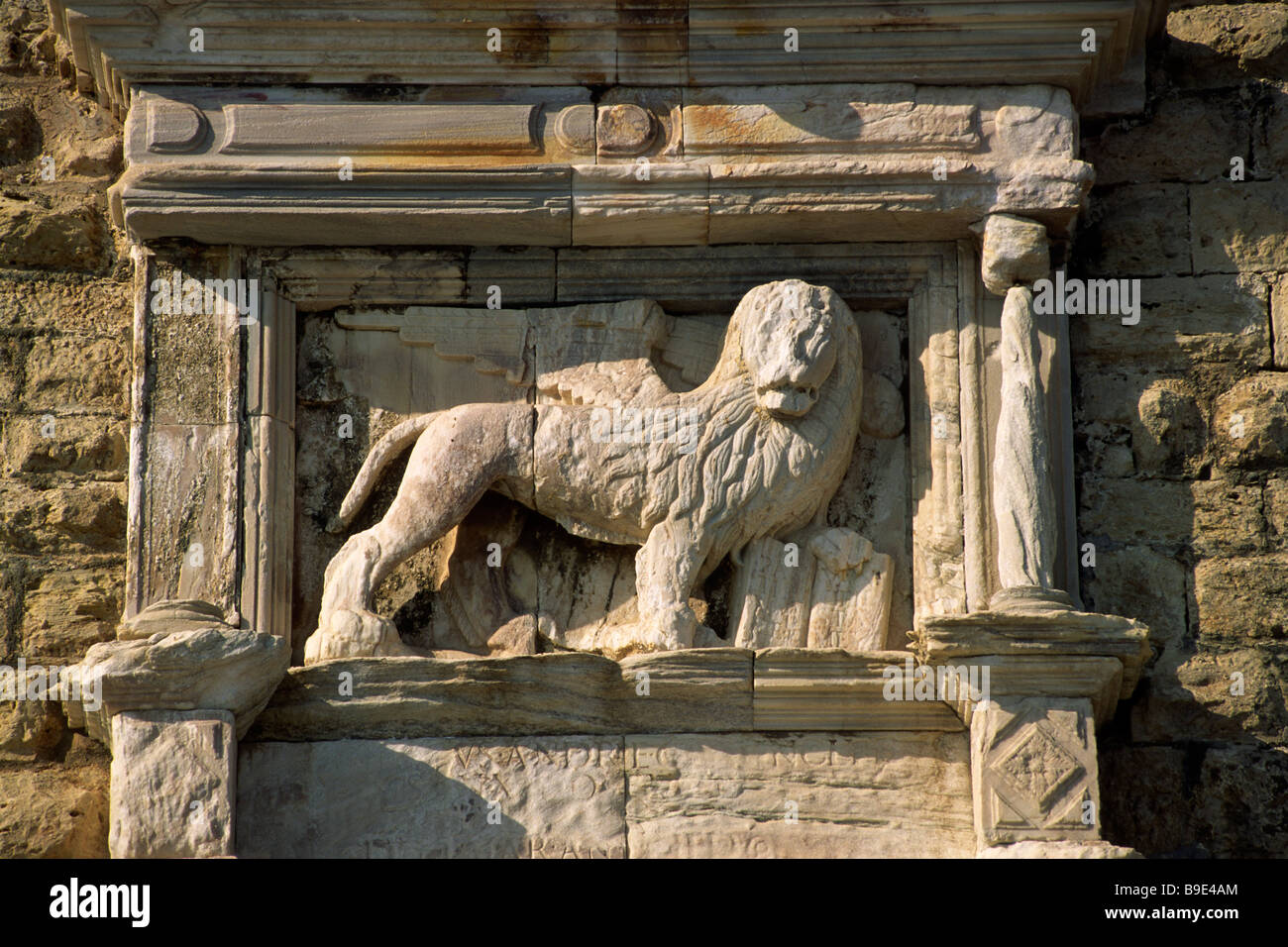 Grèce, Crète, Héraklion, détail du château vénitien Banque D'Images