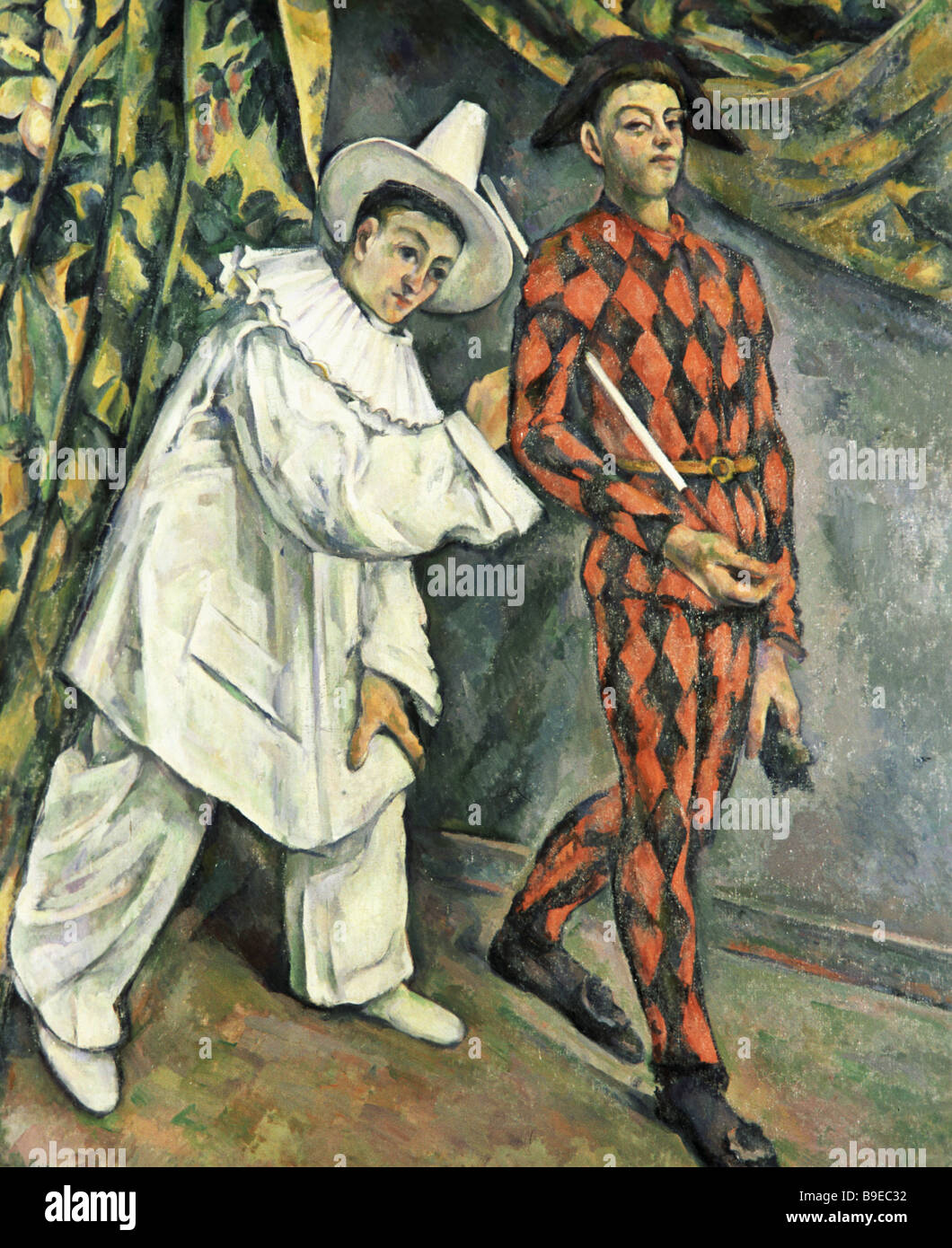 Paul Cézanne 1839 1906 Pierrot et Arlequin Musée Pouchkine des beaux-arts de la Reproduction Banque D'Images