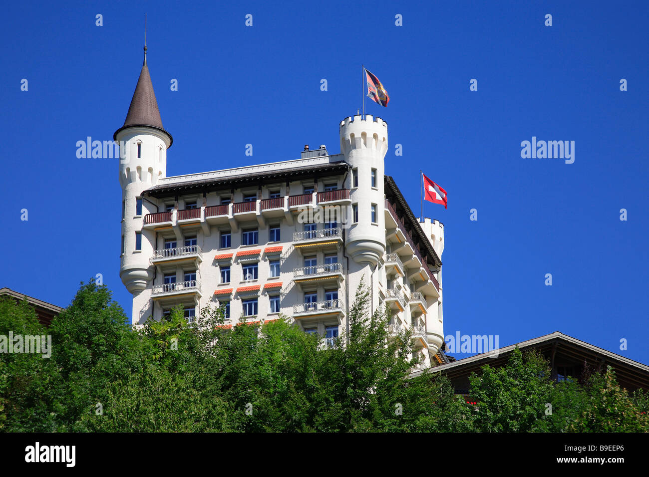 Grand Hotel Palace Hotel à Gstaad en Suisse Banque D'Images