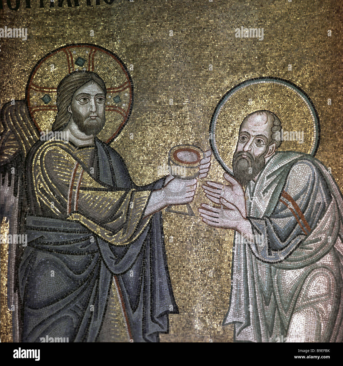 Détail de mosaïque de la cathédrale de Sofia Banque D'Images