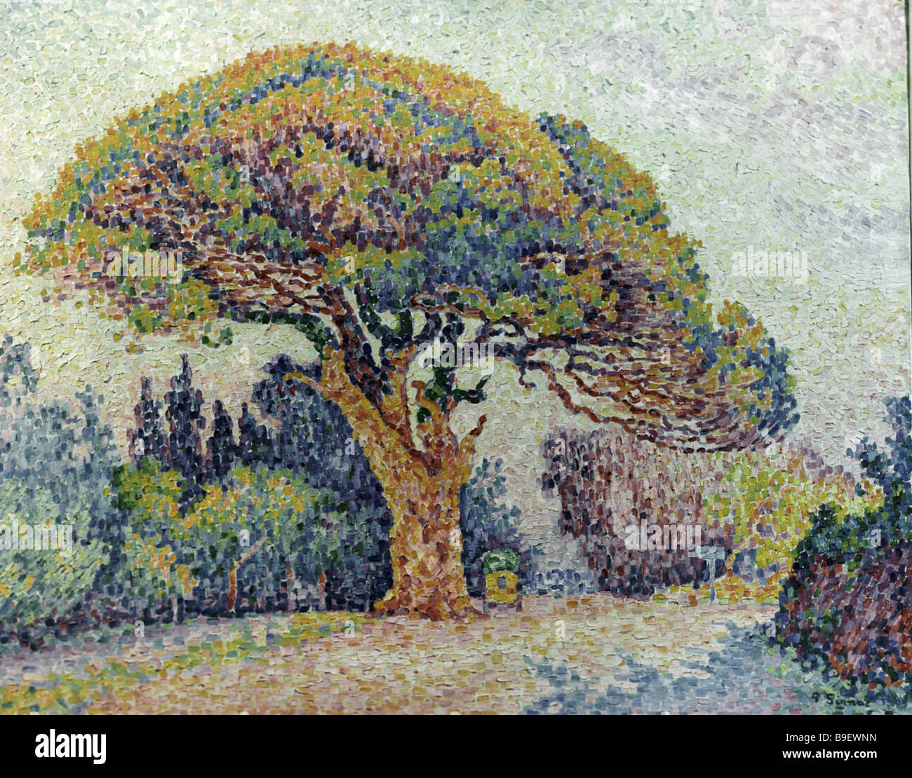 Le Pine St Tropez par Paul Signac s 1863 1935 de la collection du musée des beaux-arts Pouchkine Banque D'Images
