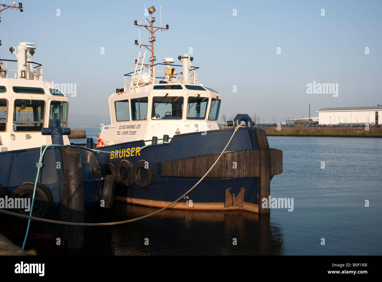 Clyde remorqueurs MV Bruiser & MV Battler Greenock Banque D'Images