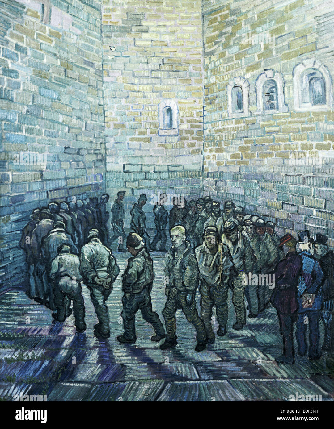 La Cour de la prison de Vincent van Gogh 1889 Collection de reproduction de l'État Musée des beaux-arts Pouchkine à Moscou Banque D'Images