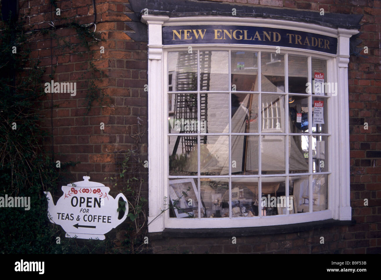 Old English magasin de thé et une boutique de souvenirs, UK Banque D'Images