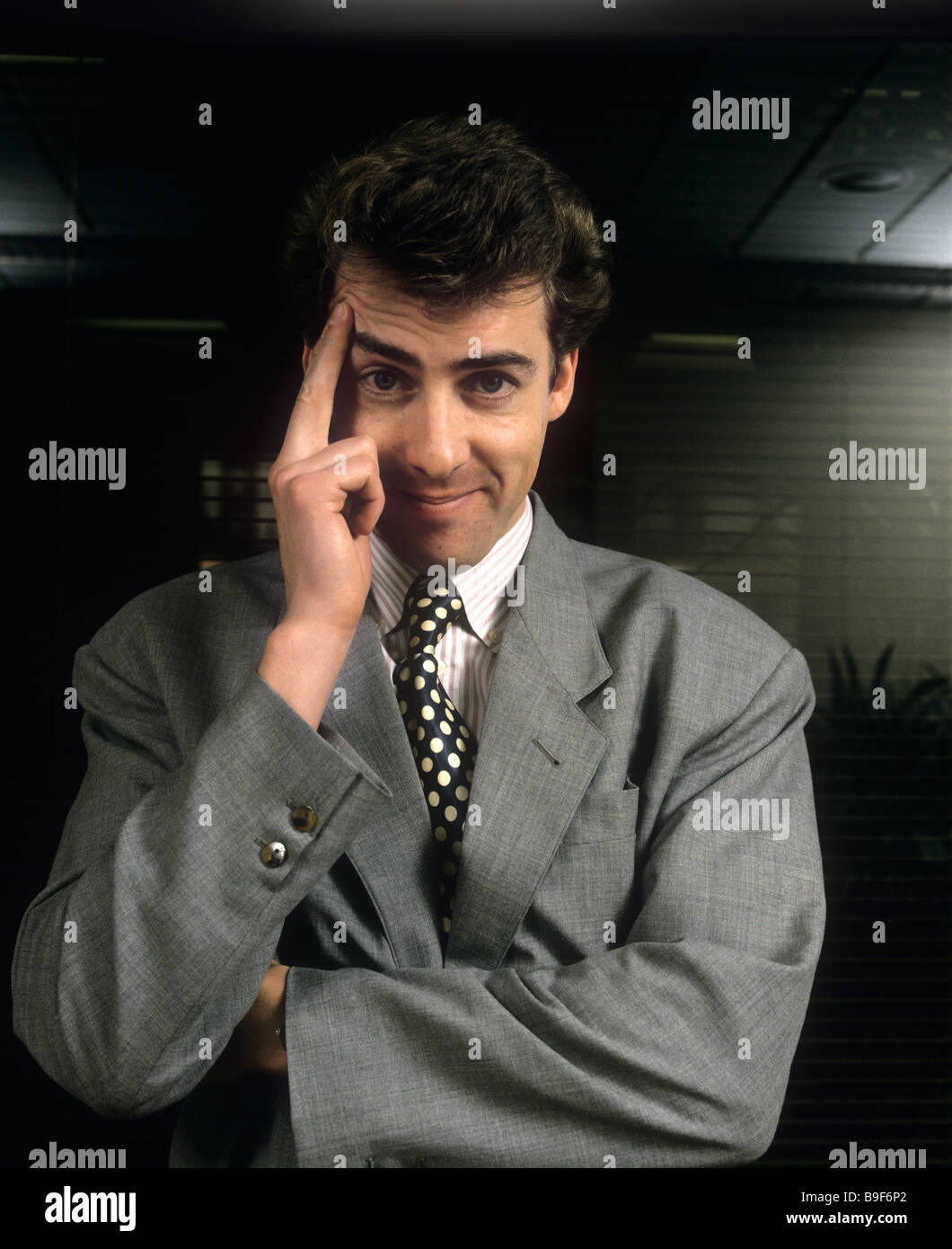 Jonathan Ross photographié autour de 1989 ou 1990. Banque D'Images