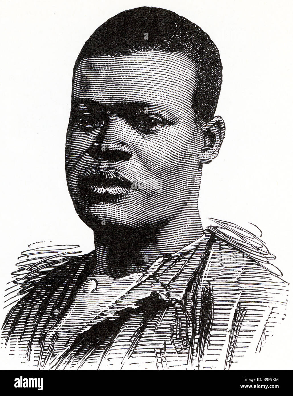 CHUMA un esclave jusqu'à ce qu'il a été libéré par David Livingstone sur la Shire River. Il devient accompagnateur de Livingstone. Banque D'Images