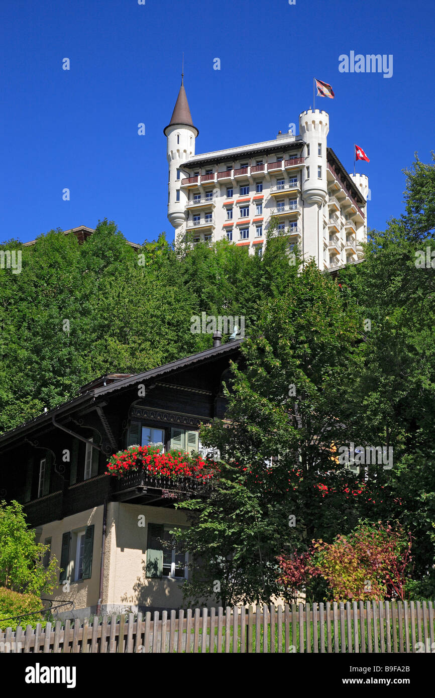 Grand Hotel Palace Hotel à Gstaad en Suisse Banque D'Images