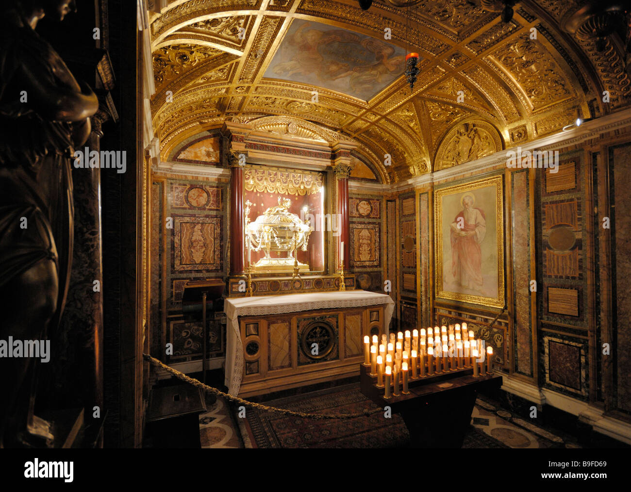 Crypte de la nativité, Santa Maria Maggiore, de la Piazza Santa Maria, Rome, Latium, Italie Banque D'Images