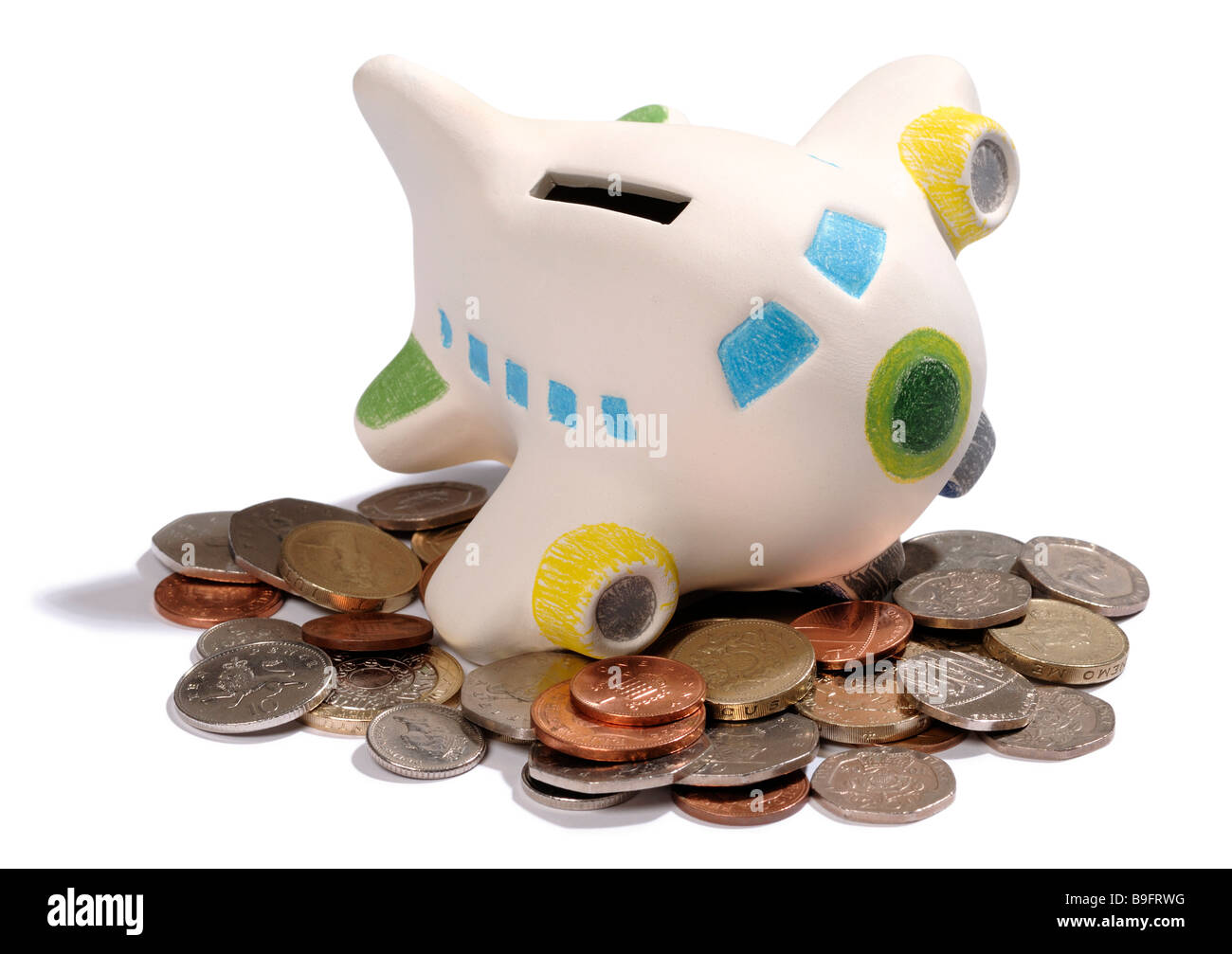 Tirelire Avion Banque D'Images