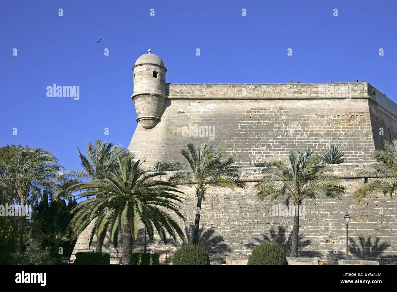 Espagne Majorque Baluard de Sant Pere Architecture fortification Palma Îles Baléares Îles Baléares bleu ciel construction Banque D'Images