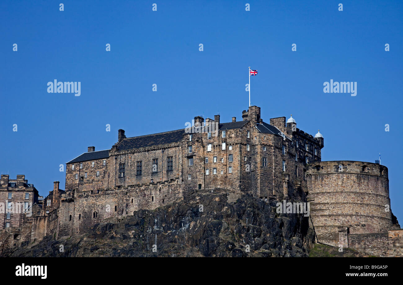 Le Château d'Édimbourg, Écosse Angleterre Europe Banque D'Images