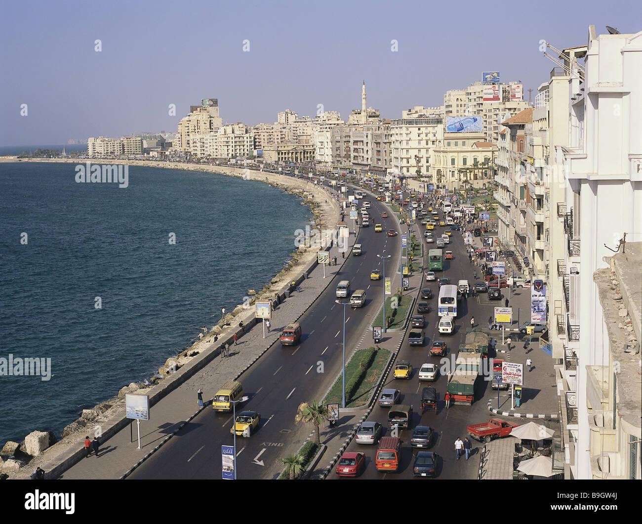 Vue Sur La Ville D Alexandrie En Egypte Ville Abrite Des Tours D Un Ocean Rues Rues Tourisme Destination Alexandrie Des Tours D Habitations Photo Stock Alamy