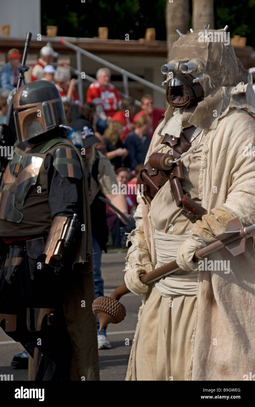 Fiesta Bowl Parade avec les personnages de Star Wars Banque D'Images