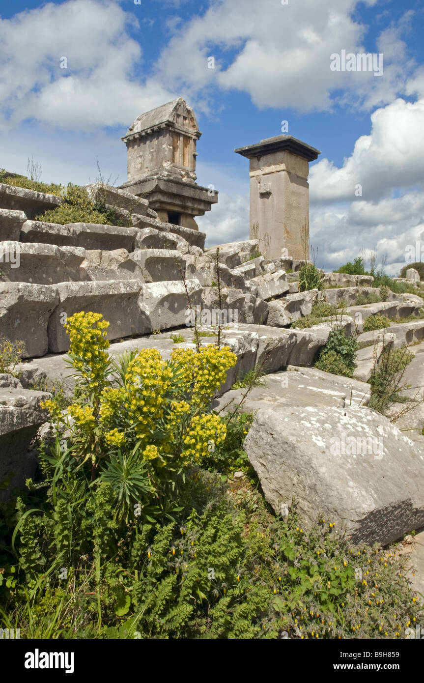 Xanthos ville antique de Lycie, Turquie Banque D'Images