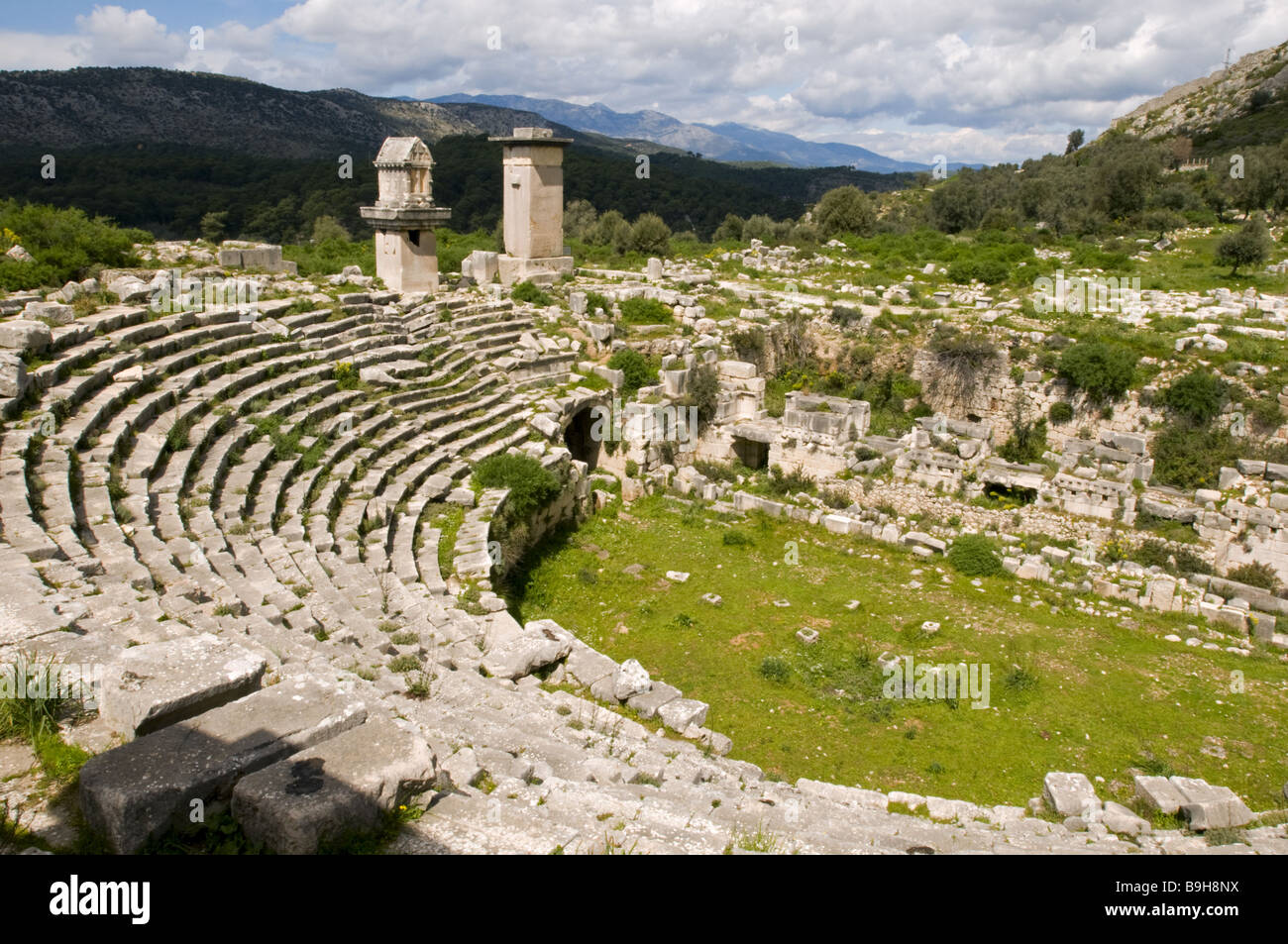 Xanthos ville antique de Lycie, Turquie Banque D'Images
