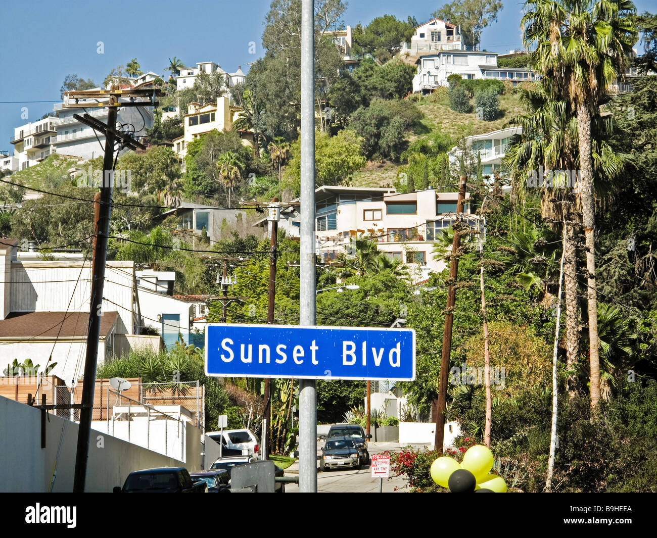 Sunset Boulevard Hollywood USA Banque D'Images