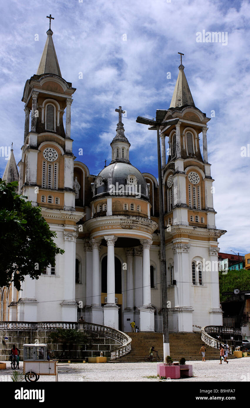 Cathédrale St Sebastian São Sebastião Ilhéus Bahia Brésil Amérique du Sud Banque D'Images