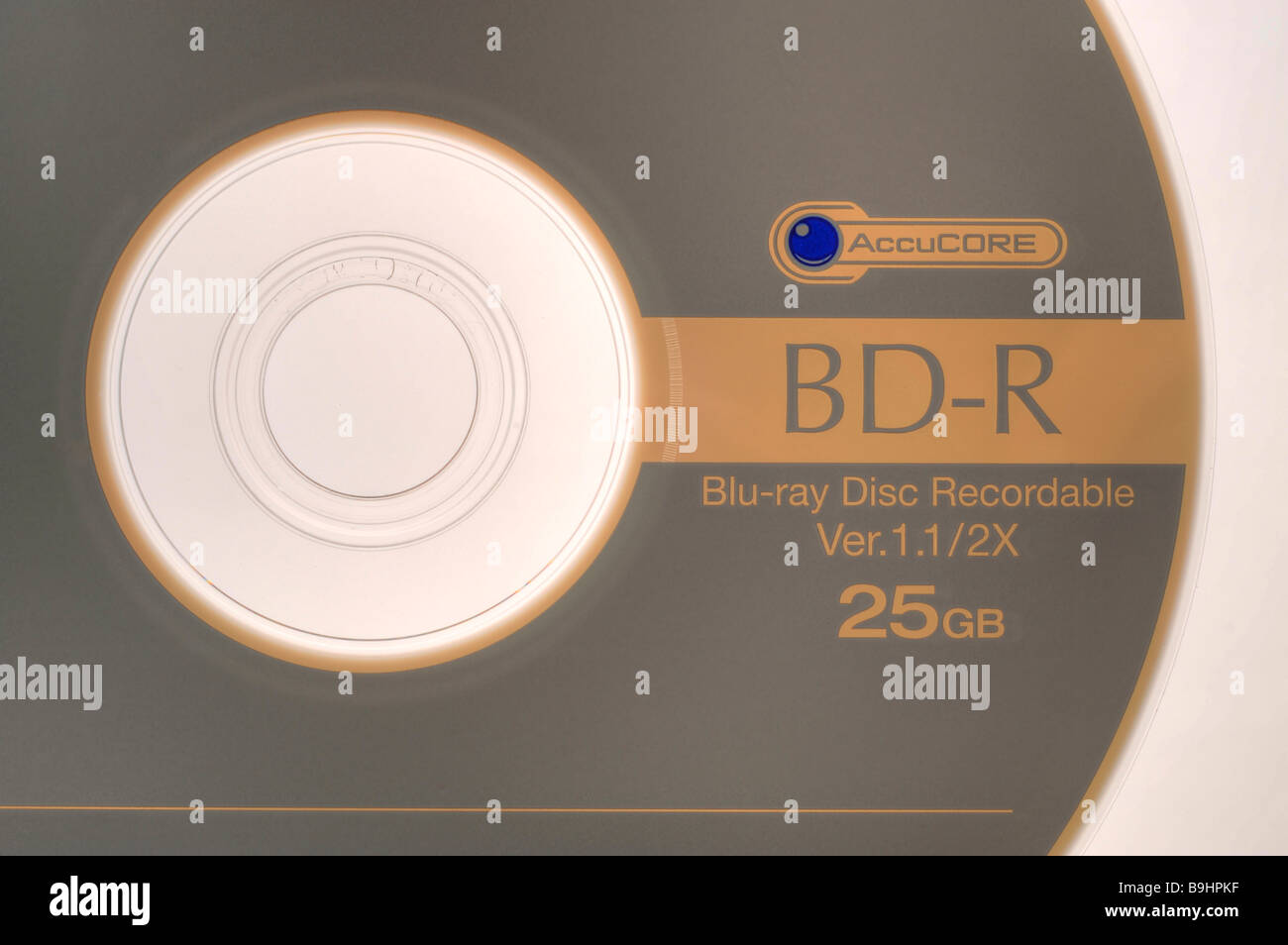 BD-R Sony Blue-Ray inscriptible, disque vierge Banque D'Images