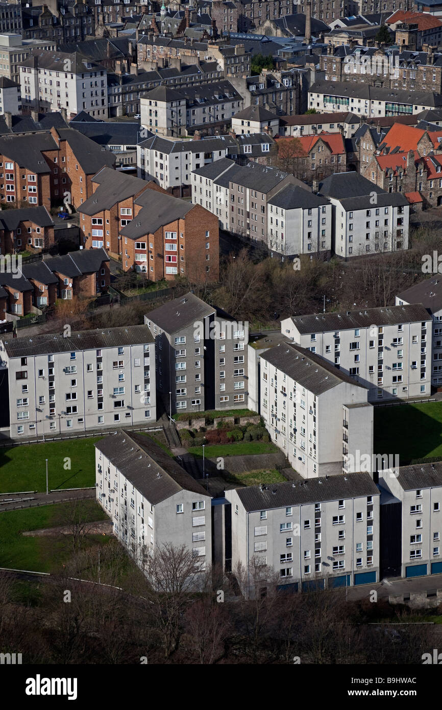 Logement conseil Dumbiedykes, Édimbourg, Écosse, Royaume-Uni, Europe Banque D'Images