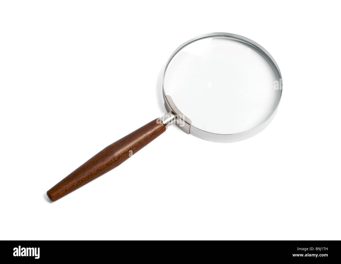 Loupe sur fond blanc Banque D'Images