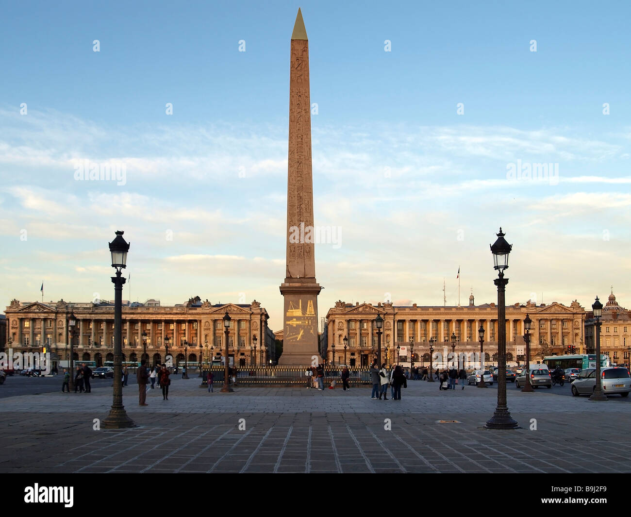 Obélisque de Louxor sur la Place de la Concorde, Paris, France, Europe Banque D'Images