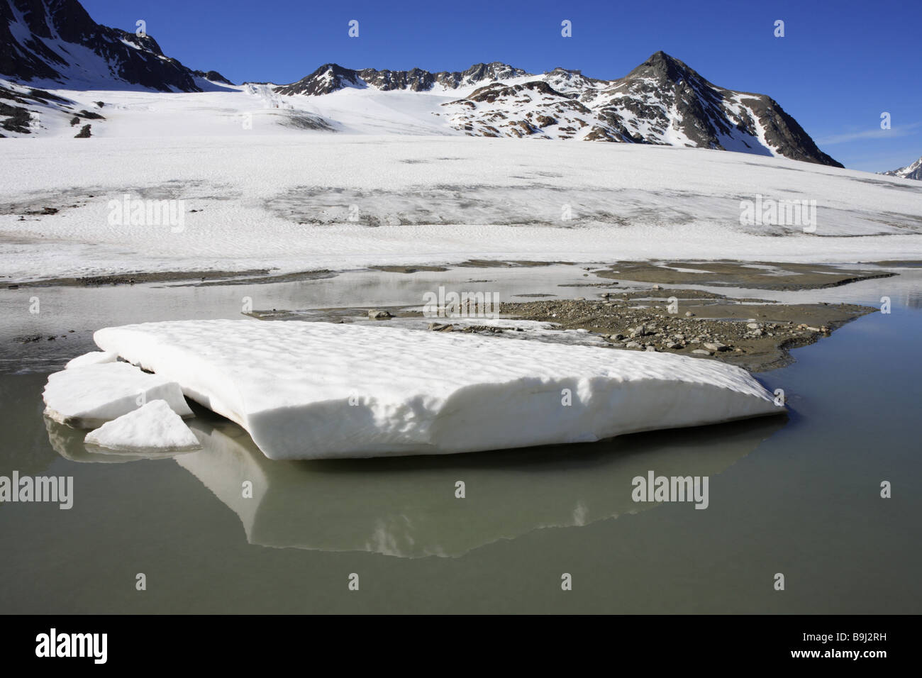 Italie South-Tyrol Schnals-glacier glace neige Banque D'Images