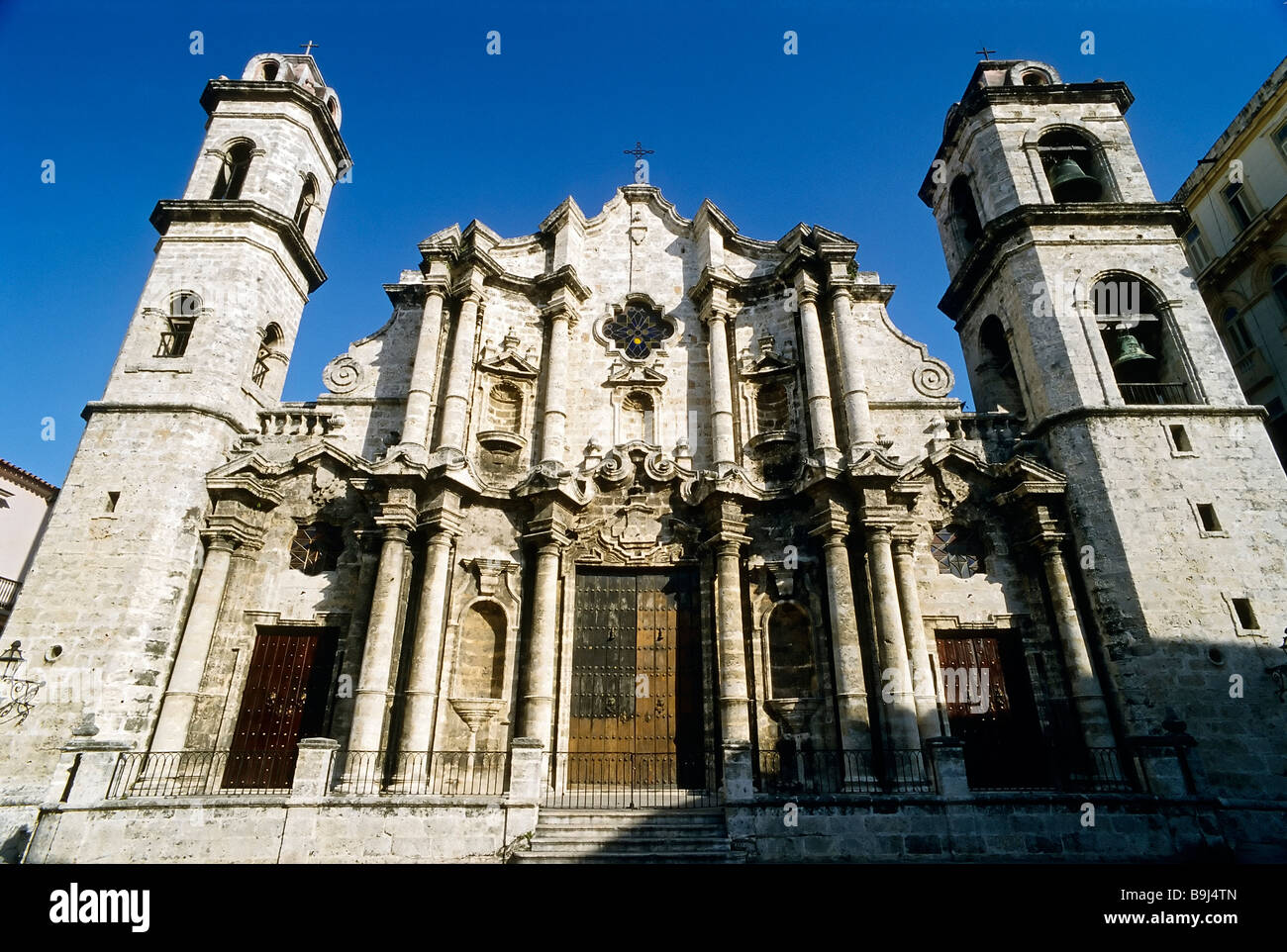 Cathédrale, Catedral de San Cristóbal de La Habana, façade baroque, La Havane, Cuba, Caraïbes Banque D'Images