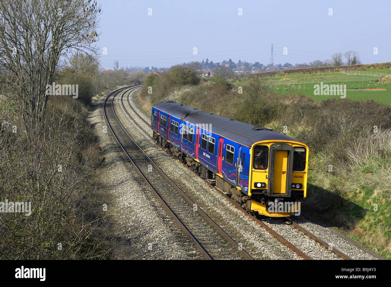 Première Classe 150 Great Western train. Banque D'Images