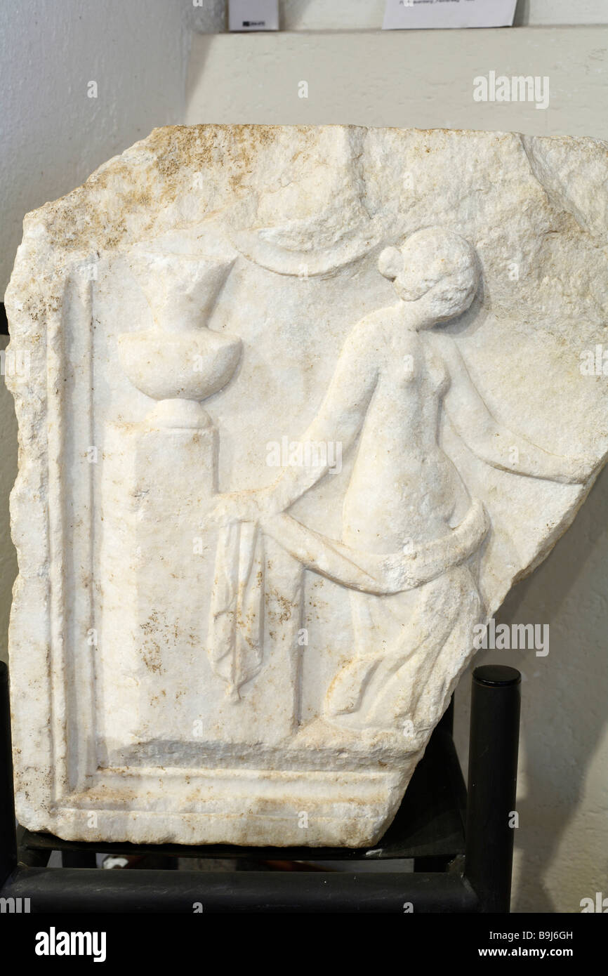 Dans la décharge de Romain musée romain sur Bliesbruck près de Leibnitz, Styrie, Autriche, Europe Banque D'Images
