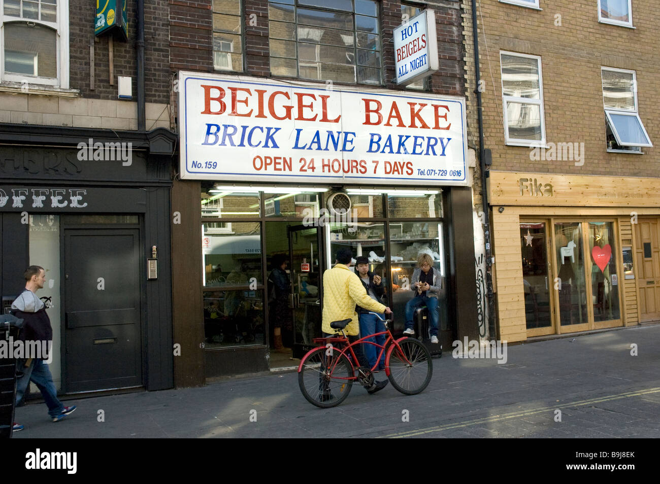 BRICK LANE BEIGEL BAKE EAST LONDON UK Banque D'Images