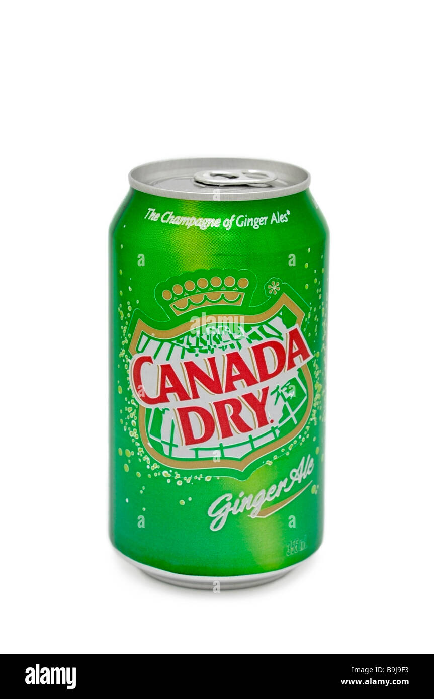 Peut de Ginger Ale Canada Dry Banque D'Images