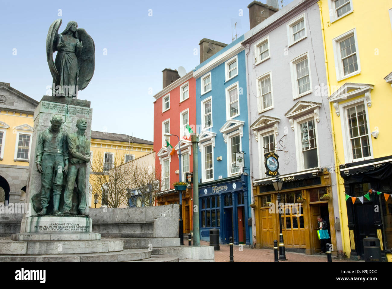 Mémorial pour le naufrage du Lusitania le 7 mai 1915, Cobh, dans le comté de Cork, Irlande Banque D'Images