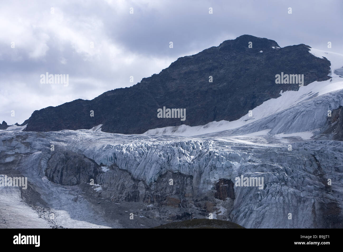 Autriche Tyrol Vorarlberg Silvretta Ochsen-valley Ochsentaler-glaciers  glacier-break fond alpes alpes-glacier montagne Photo Stock - Alamy