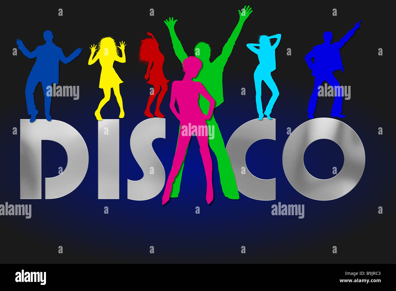 soirée disco Photo Stock - Alamy