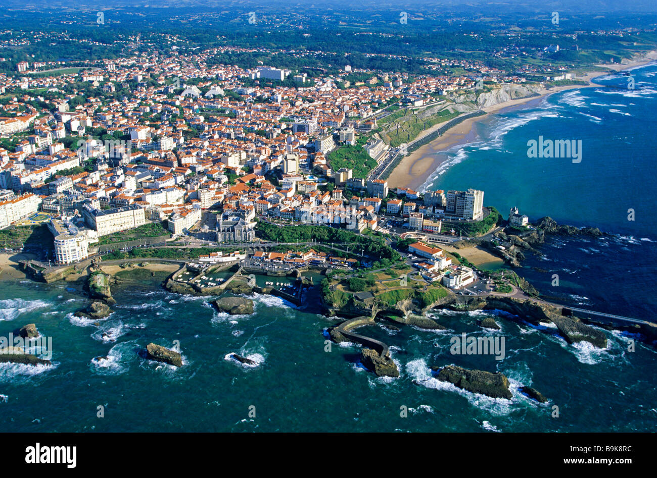 General view biarritz pyrenees france Banque de photographies et d ...