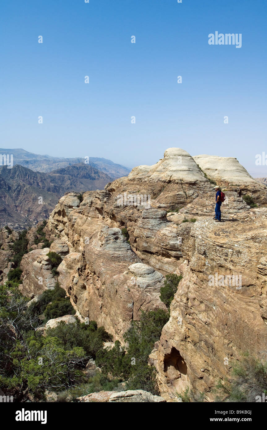 La Jordanie, le Gouvernorat de Tafilah, Dana réserve naturelle, réserve de biosphère Banque D'Images