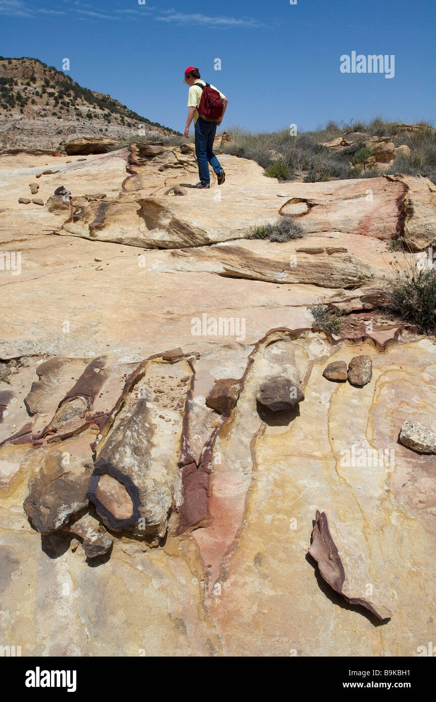 La Jordanie, le Gouvernorat de Tafilah, Dana réserve naturelle, réserve de biosphère Banque D'Images