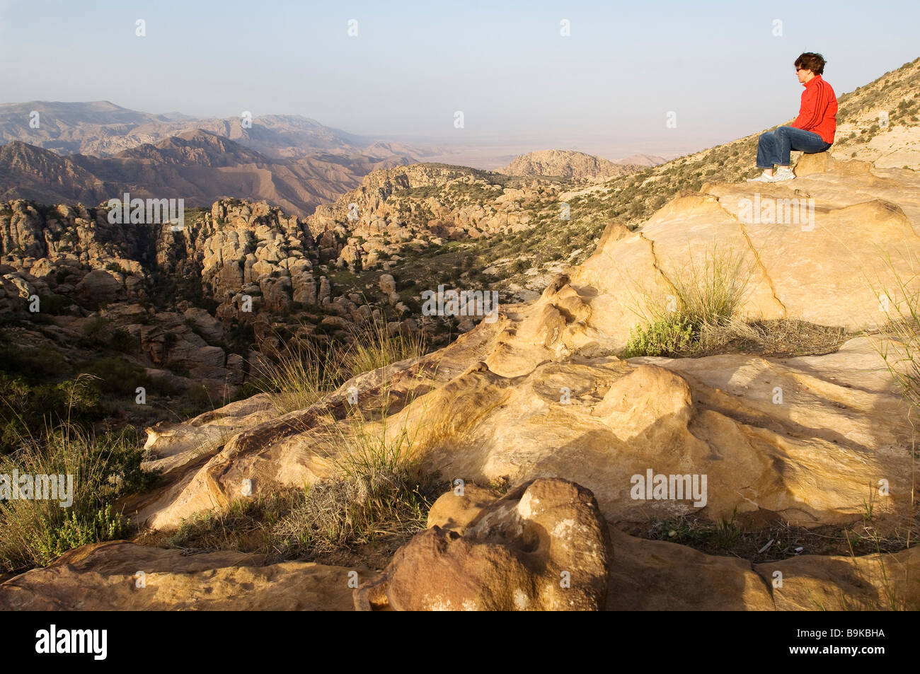 La Jordanie, le Gouvernorat de Tafilah, Dana réserve naturelle, réserve de biosphère Banque D'Images