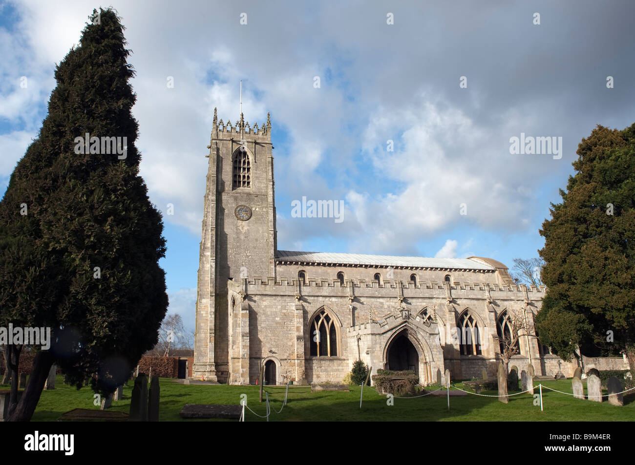 'St. Marie et l'église prieurale St Martin' Blyth, Nottinghamshire, Angleterre,'Grande-bretagne' Banque D'Images