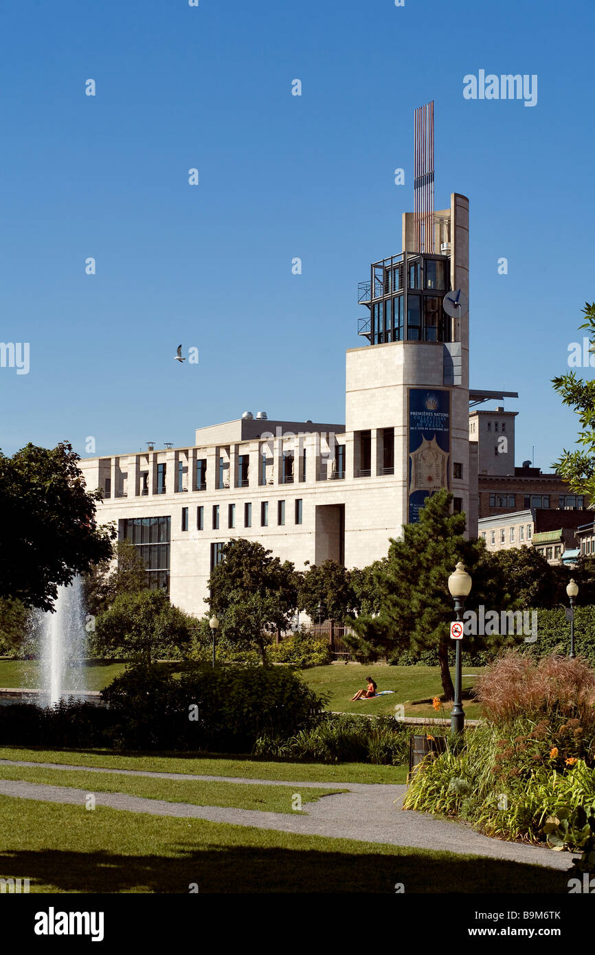Canada, Québec, Montréal, Vieux Montréal (Vieux Quartier de Montréal), Vieux Port, Pointe a Calliere Museum Banque D'Images