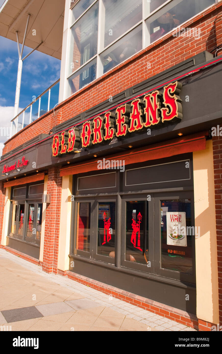 Old Orleans restaurant & bar à la complexe à Norwich, Norfolk, UK Banque D'Images