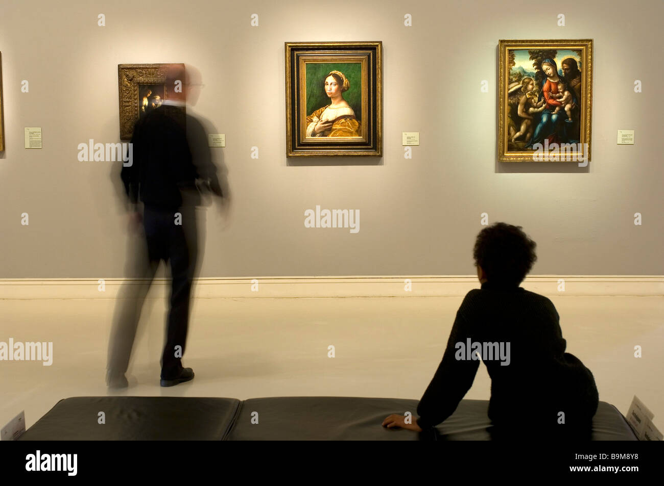 La France, Bas Rhin, Strasbourg, le Palais Rohan, Musée des beaux-arts, peinture de Raphaël, portrait d'une jeune femme Banque D'Images