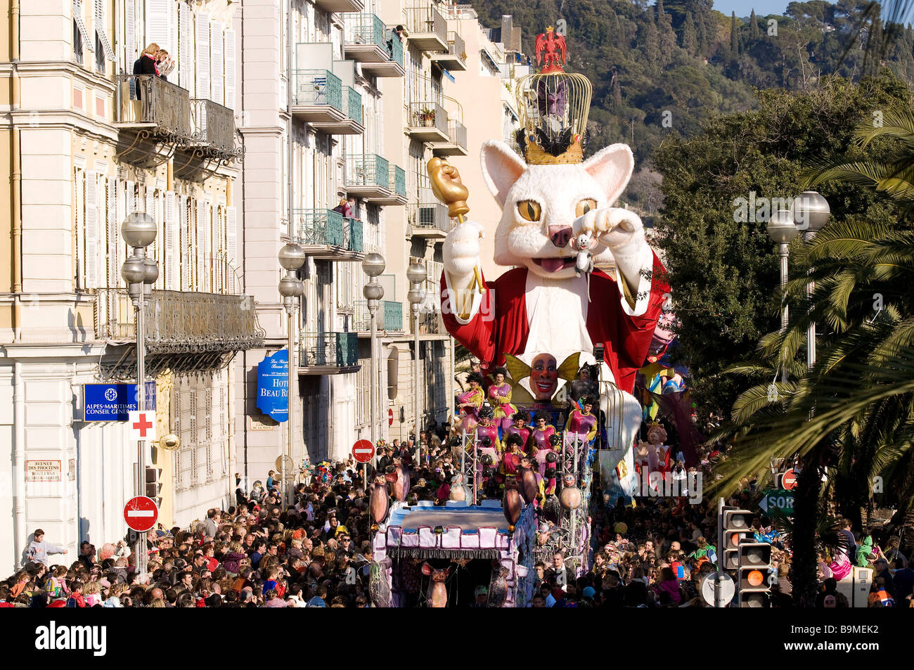 France, Alpes Maritimes, Nice, défilé de carnaval, Roi du carnaval Banque D'Images