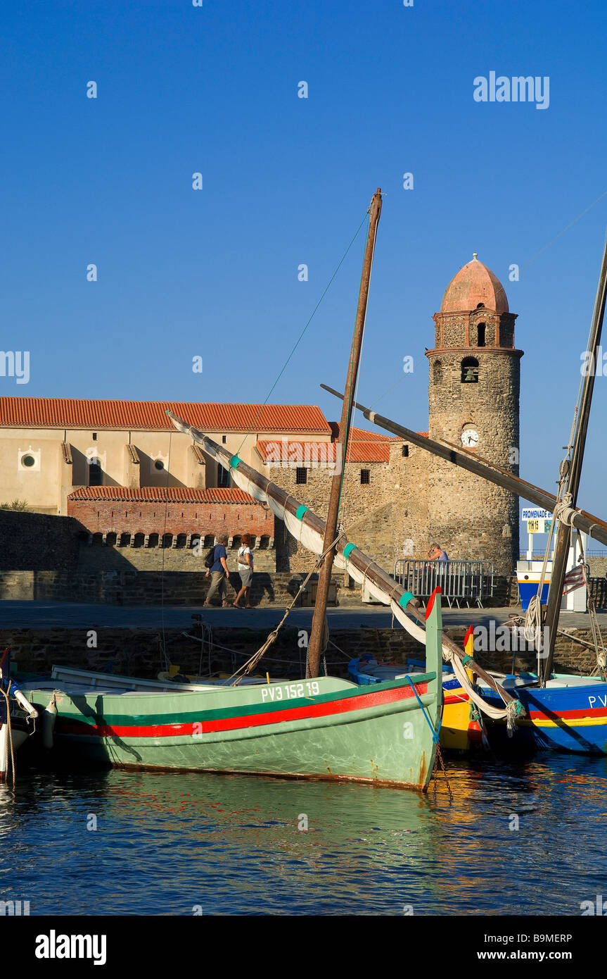 France, Pyrénées Orientales, Collioure, Notre Dame des Anges Banque D'Images